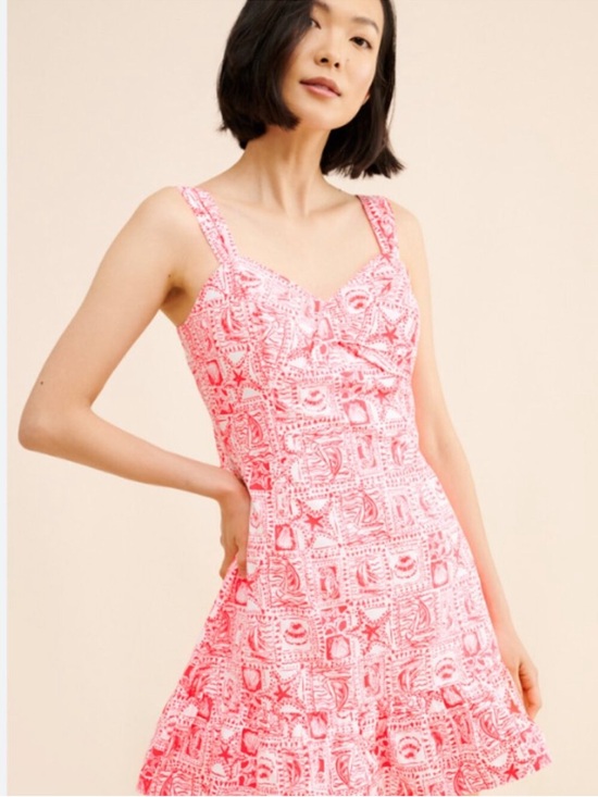 Lilly Pulitzer Pants - Lilly Pulitzer Rocko Romper Minzer Red Seaside Harbour Print